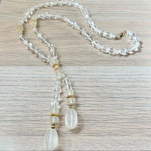 Vintage Beaded Bolo Necklace